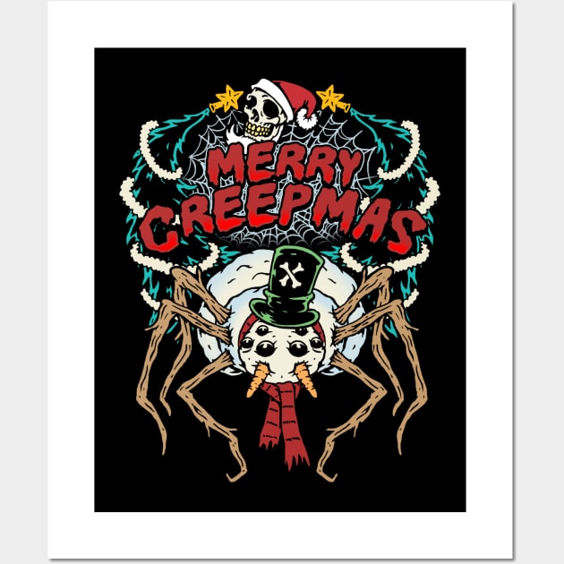 Merry Creepmas Horror Wall Art by MonstersandMartians